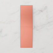 Lachs #F38367, Pink Daisy Terminkarte (Außenseite Aufgefaltet)