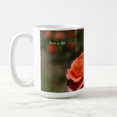 Lachs Farbige Rose Kaffeetasse (Links)