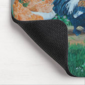 Lachs Favorelle chicks / Amische Buggy Mousepad (Ecke)