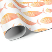 Lachs-Fisch Geschenkpapier (Rolleneckpunkt)