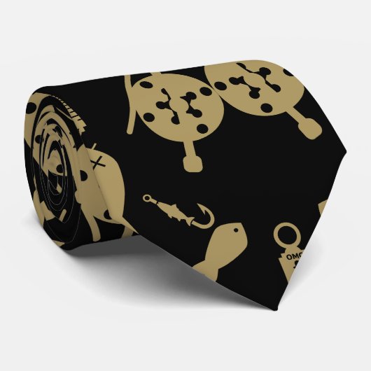 Lachs Fischen Alaska Krawatte (Gerollt)