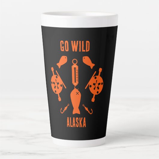 Lachs Fischen Alaska Milchtasse (Vorderseite)