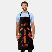 Lachs Fischen Alaska Schürze (Getragen)