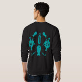 Lachs Fischen Alaska Sweatshirt (Schwarz voll)