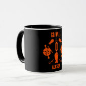Lachs Fischen Alaska Tasse (Vorderseite Links)