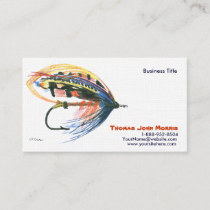 Lachs Fischen Lure Business Card Visitenkarte