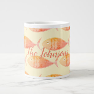 Lachs-Fischgruppe Jumbo-Tasse