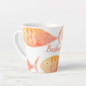 Lachs-Fischgruppe Latte Tasse (Linke Ecke)