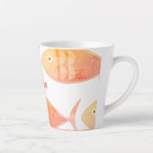 Lachs-Fischgruppe Latte Tasse (Rechts)