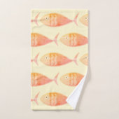 Lachs Fish Group Badhandtuch Set (Handtuch)
