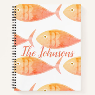 Lachs Fish Group Notebook Notizblock