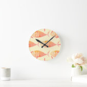 Lachs Fish Group Runde Wanduhr (Zuhause)