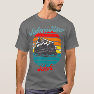 Lachs Fluss Idaho Weißes Wasser Rafting Kanufahre T-Shirt