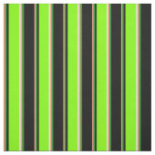 Lachs, Forest Green, Black, Chartreuse & White Stoff (Muster)