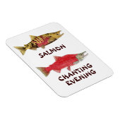 Lachs Gesang Abend Magnet (Rechte Seite)
