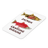 Lachs Gesang Abend Magnet (Linke Seite)