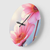 Lachs Große Wanduhr (Winkel)