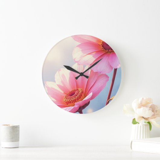 Lachs Große Wanduhr (Zuhause)