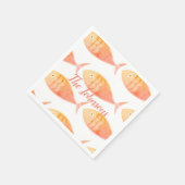 Lachs-Gruppe Napkins Serviette (Ecke)