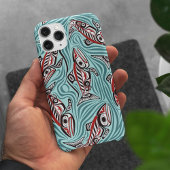 Lachs Haida Art Spirit Pacific Native Case-Mate iPhone Hülle