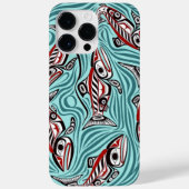Lachs Haida Art Spirit Pacific Native Case-Mate iPhone Hülle (Rückseite)