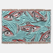 Lachs Haida Art Spirit Pacific Native Decke (Vorderseite)