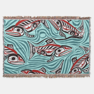 Lachs Haida Art Spirit Pacific Native Decke