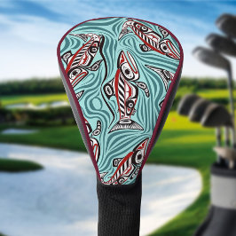 Lachs Haida Art Spirit Pacific Native Golf Headcover