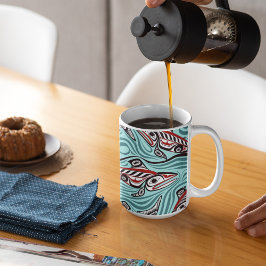 Lachs Haida Art Spirit Pacific Native Kaffeetasse