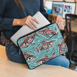 Lachs Haida Art Spirit Pacific Native Laptopschutzhülle<br><div class="desc">Lachs Haida Art Spirit Pacific Native</div>