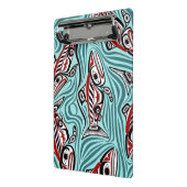 Lachs Haida Art Spirit Pacific Native Mini Klemmbrett (Gewinkelt2)