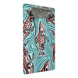 Lachs Haida Art Spirit Pacific Native Mini Klemmbrett