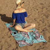 Lachs Haida Art Spirit Pacific Native Strandtuch