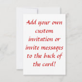 Lachs Herz Pink Bliss Kleine Einladungen (Rückseite)