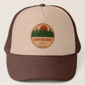 Lachs-Huckleberry Wilderness Truckerkappe (Vorderseite)