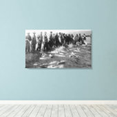 Lachs in Astoria, oder Fotografie Leinwanddruck (Insitu (Holzboden))