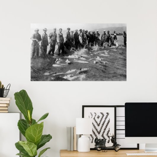 Lachs in Astoria, oder Fotografie Poster (Heimbüro)