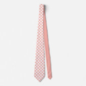 Lachs Jumbo Polka Punkte Individuelle Krawatte (Vorderseite)
