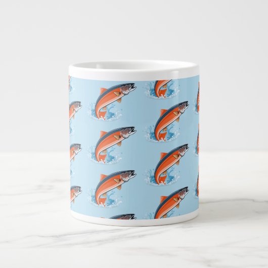 Lachs Jumbo-Tasse (Vorderseite)