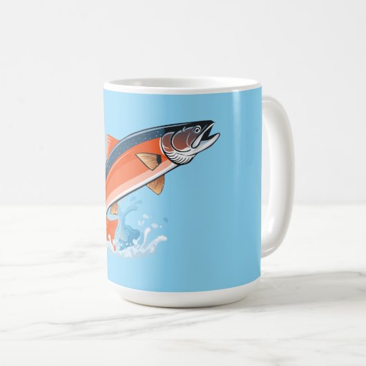 Lachs Kaffeetasse (VorderseiteRechts)