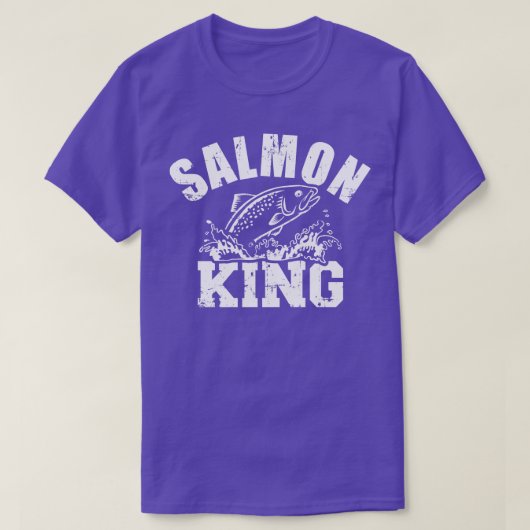 Lachs King Fishing T-Shirt (Design vorne)