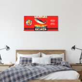 Lachs-Label "Golden Gate Brand" - Seattle, WA Leinwanddruck (Insitu (Schlafzimmer))