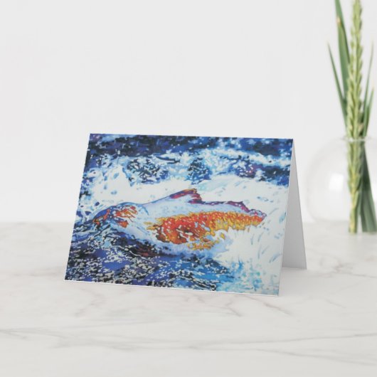 Lachs-Lauf! Karte (Vorderseite)