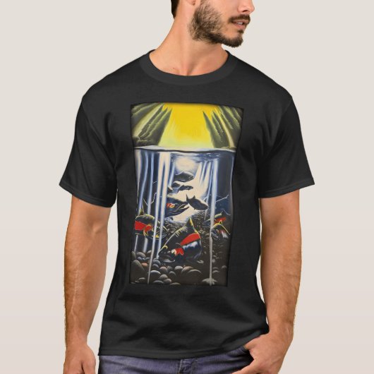 Lachs Lauf T-Shirt (Vorderseite)