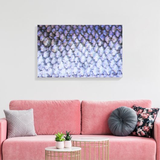 Lachs Leinwanddruck (Insitu (Wohnzimmer))