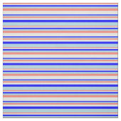 Lachs, Light Cyan, Blue & Light Blue Lines Stoff (Muster)