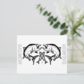 Lachs-Logoartikel Postkarte (Stehend Vorderseite)