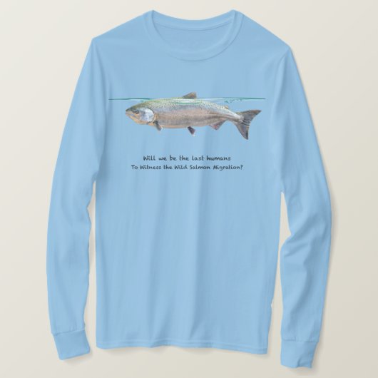 Lachs Lover Konservationistisches Shirt (Design vorne)