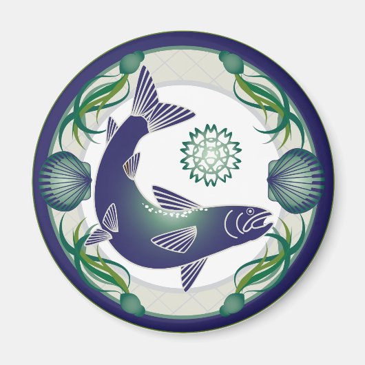 Lachs-Magnet Magnet (Vorne)