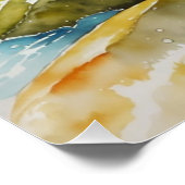 *~* Lachs Männer Geschenk AP49 Fluss Stream Poster (Ecke)